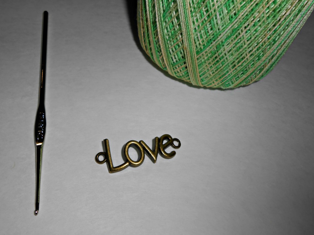 crochet love bracelet supplies
