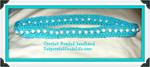 Crochet Beaded Headband 2.0 {free crochet pattern}