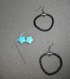 DIY Turquoise Statement Necklace Matching Earrings {tutorial}