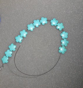 DIY Turquoise Statement Necklace {tutorial} 