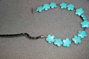 DIY Turquoise Statement Necklace {tutorial} 