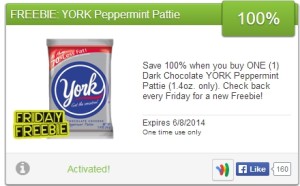 Get a Free York Peppermint Pattie! {Friday Freebie}